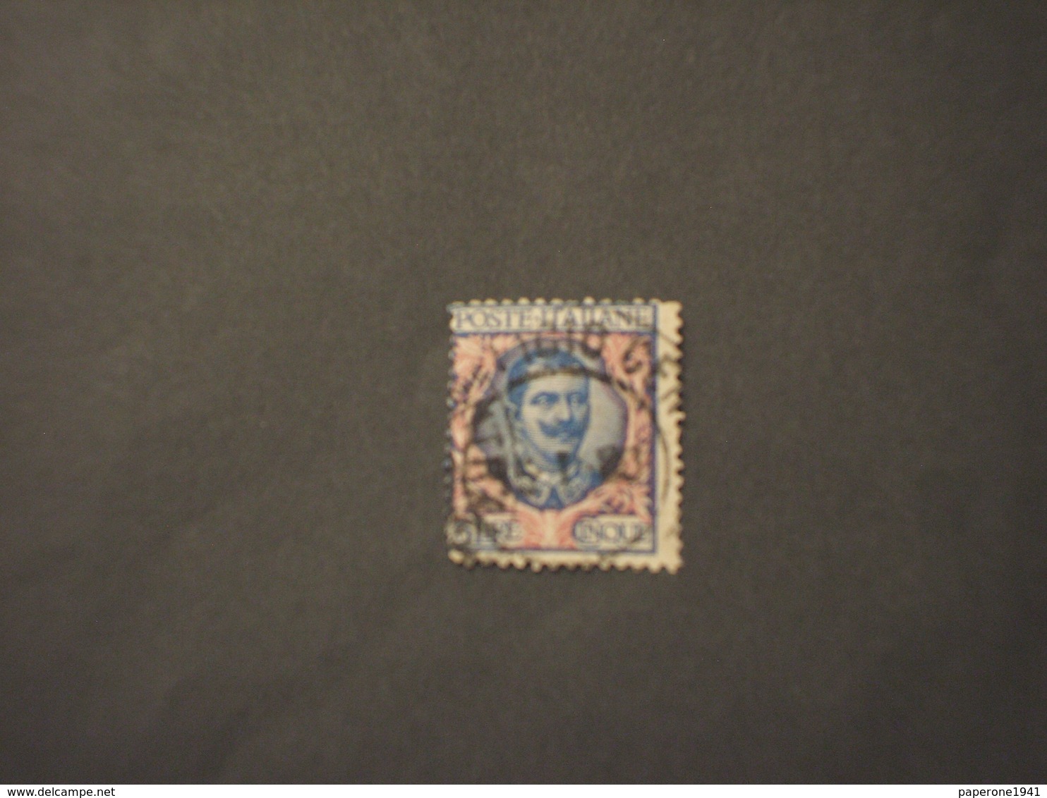 ITALIA REGNO - 1901 FLOREALE L. 5 - TIMBRATI/USED - Usati