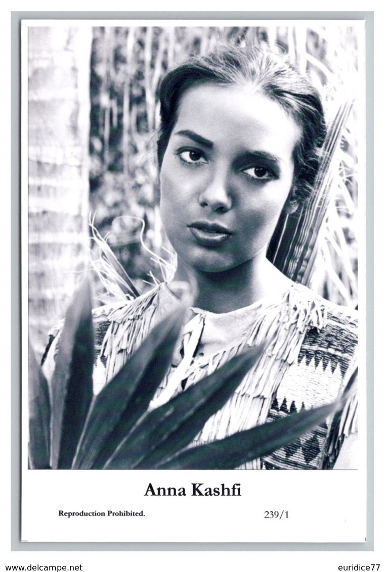 ANNA KASHFI - Film Star Pin Up PHOTO POSTCARD - 239-1 Swiftsure Postcard - Artistas