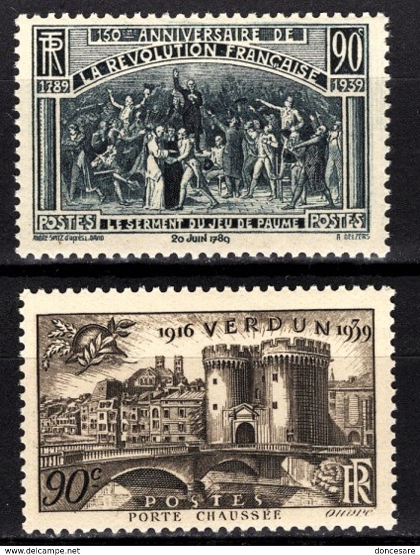 FRANCE 1939 -  Y.T. N° 444 ET 445 - NEUFS** - Neufs