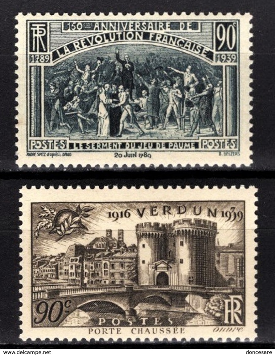 FRANCE 1939 -  Y.T. N° 444 ET 445 - NEUFS** - Ungebraucht