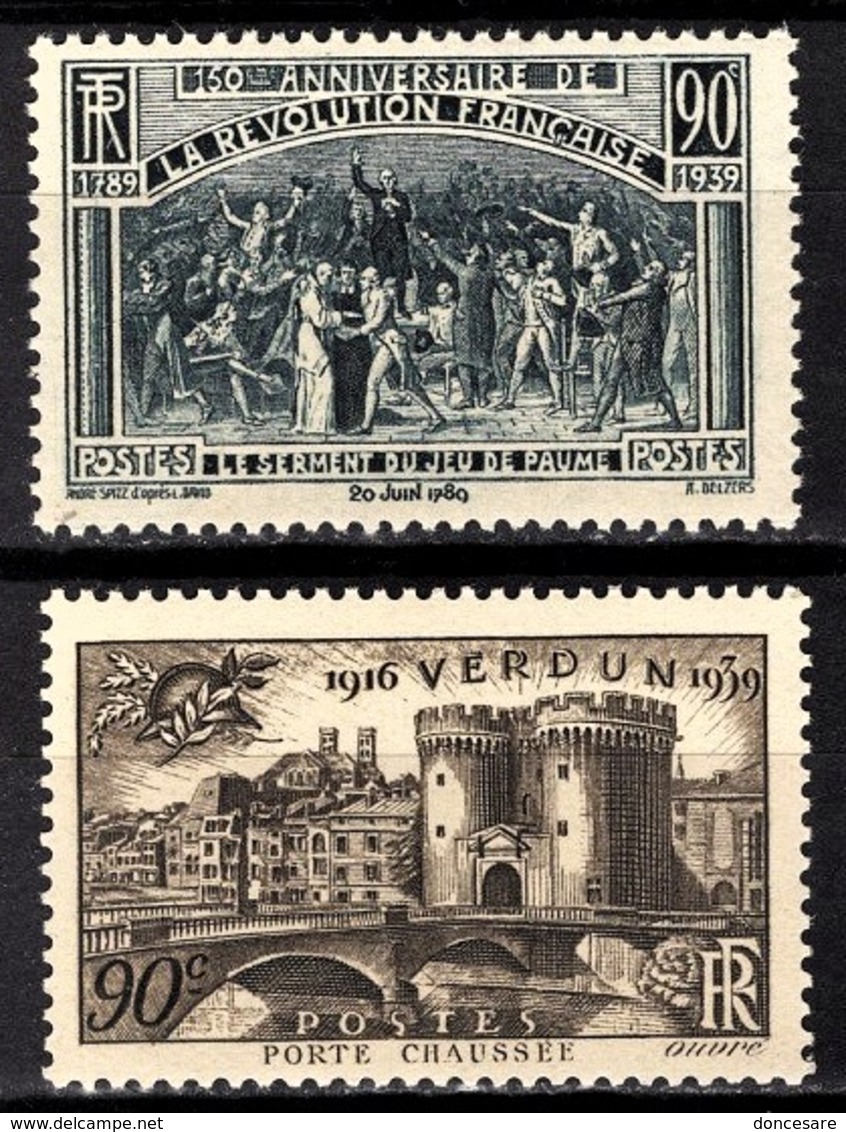 FRANCE 1939 -  Y.T. N° 444 ET 445 - NEUFS** - Ungebraucht