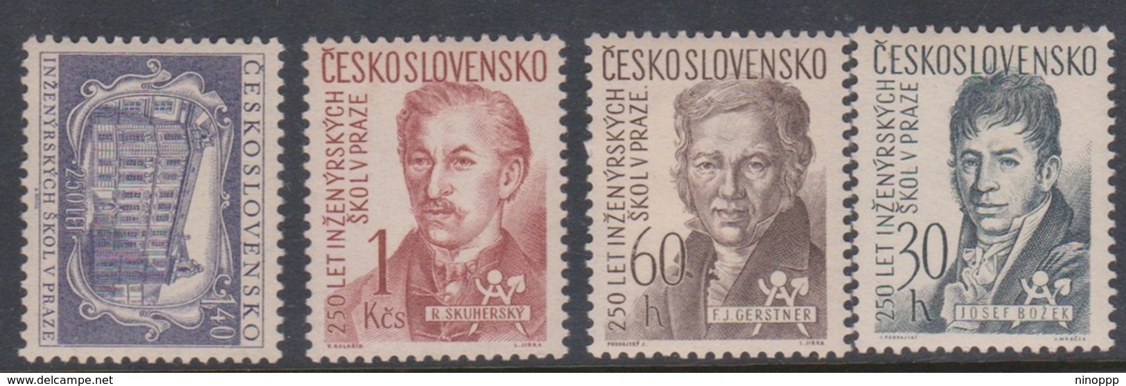 Czechoslovakia SG 983-986 1957 250th Anniversaries Of Polytechnic School, Mint Hinged - Unused Stamps