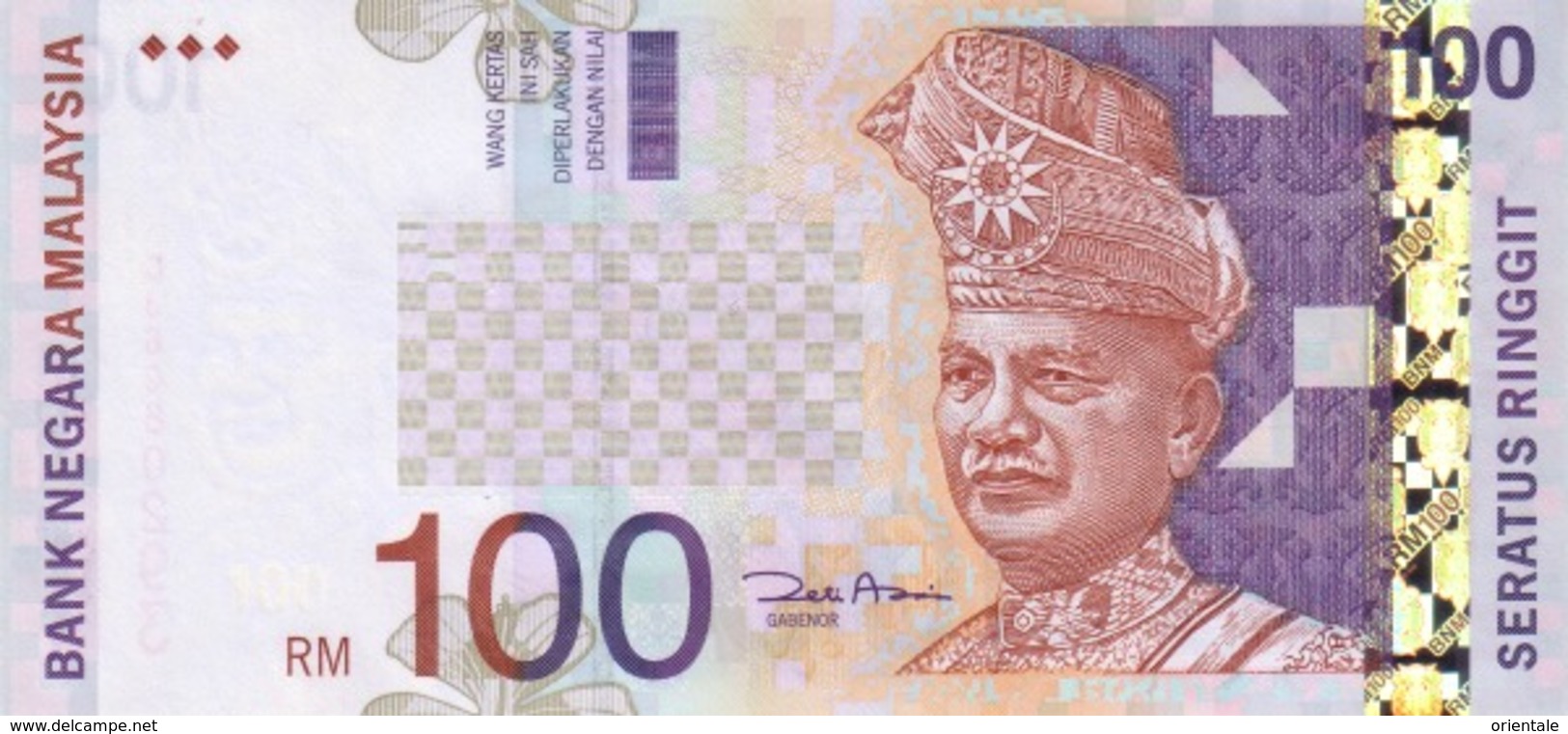 MALAYSIA P. 44d 100 R  2001  UNC - Malasia