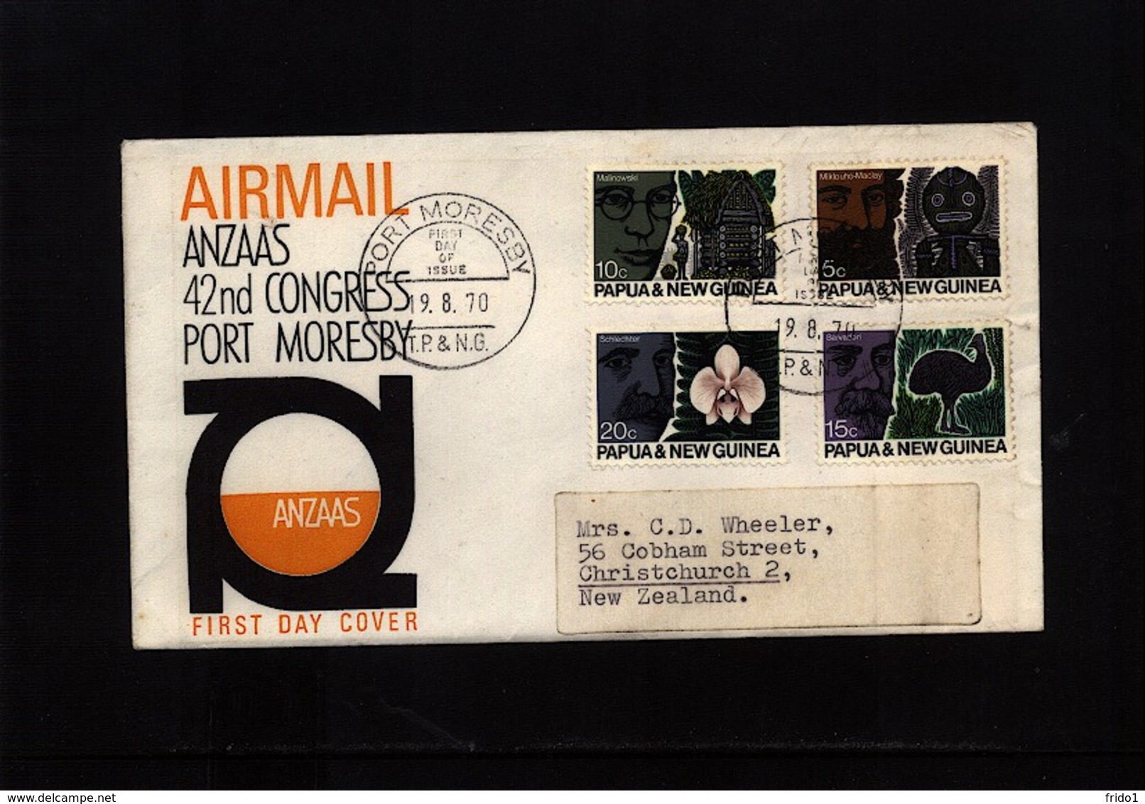 Papua  & New Guinea 1970 Interesting Airmail FDC - Papouasie-Nouvelle-Guinée