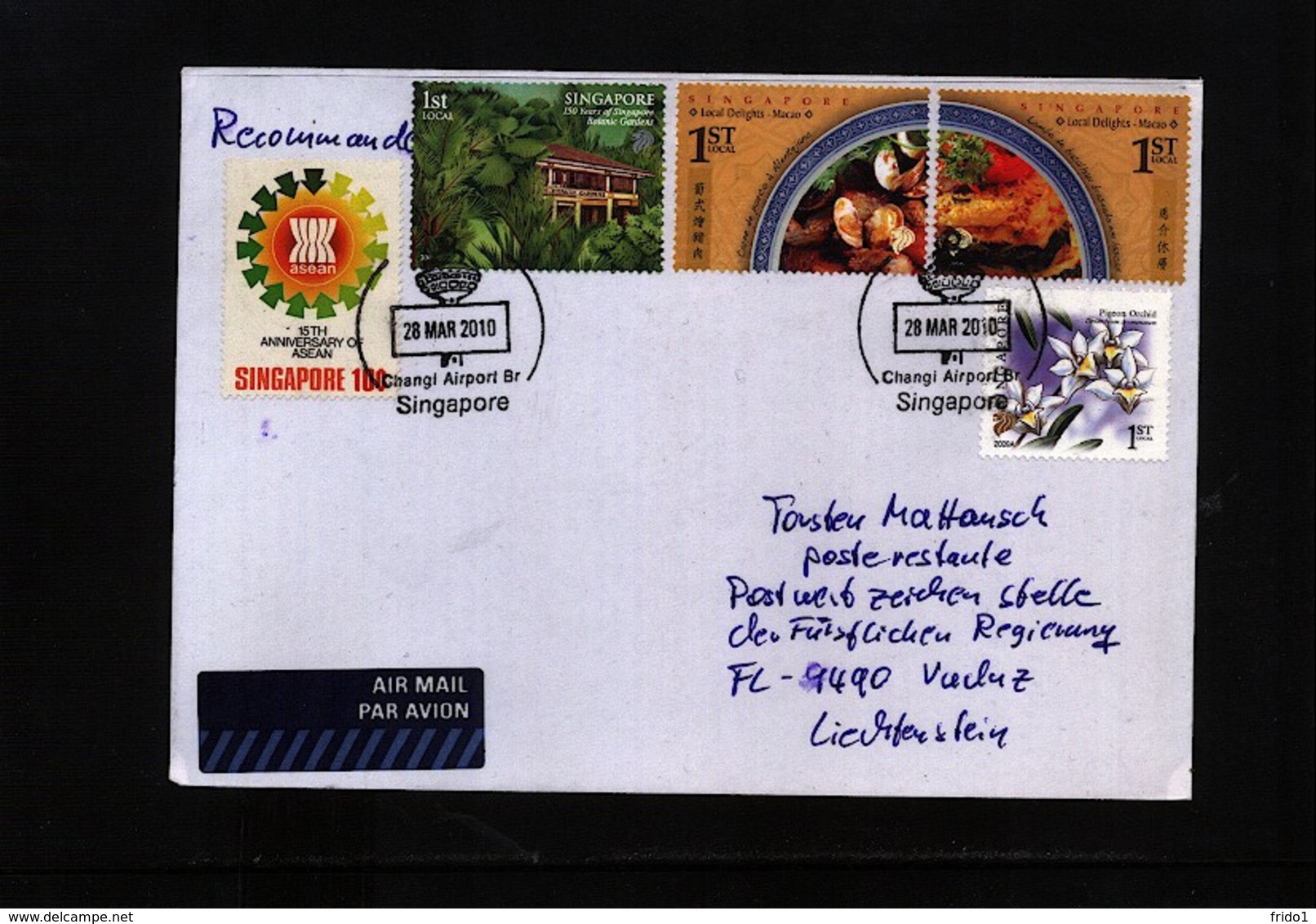 Singapore 2010 Interesting Airmail Letter - Singapour (1959-...)