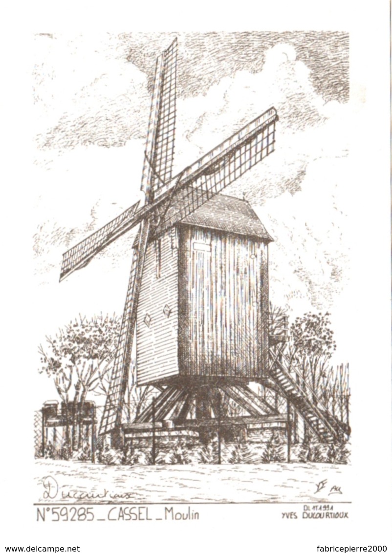 CPM 59 (Nord) Cassel - Moulin Par Yves Ducourtioux TBE - Windmills