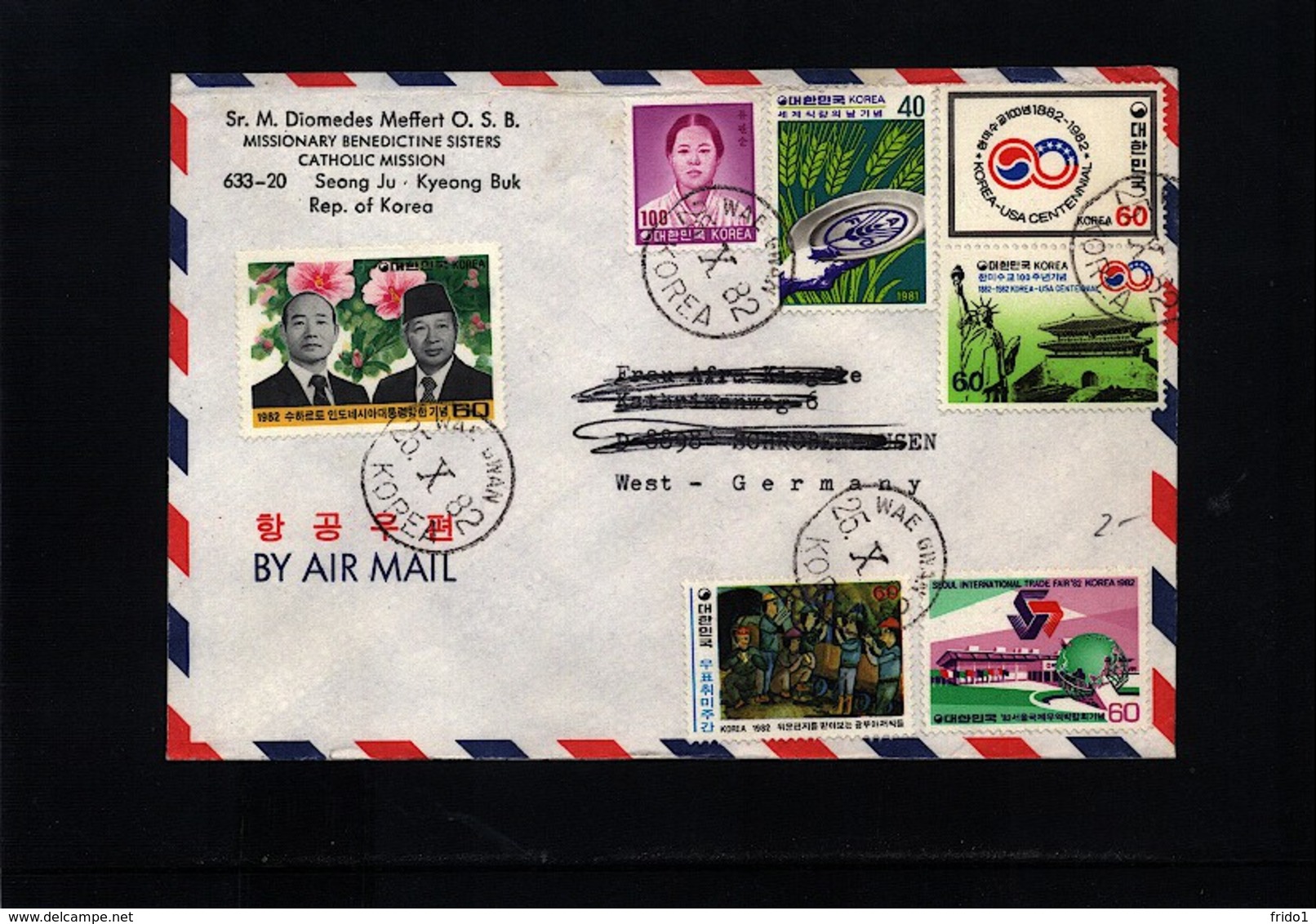 South Korea 1982 Interesting Airmail Letter - Corée Du Sud