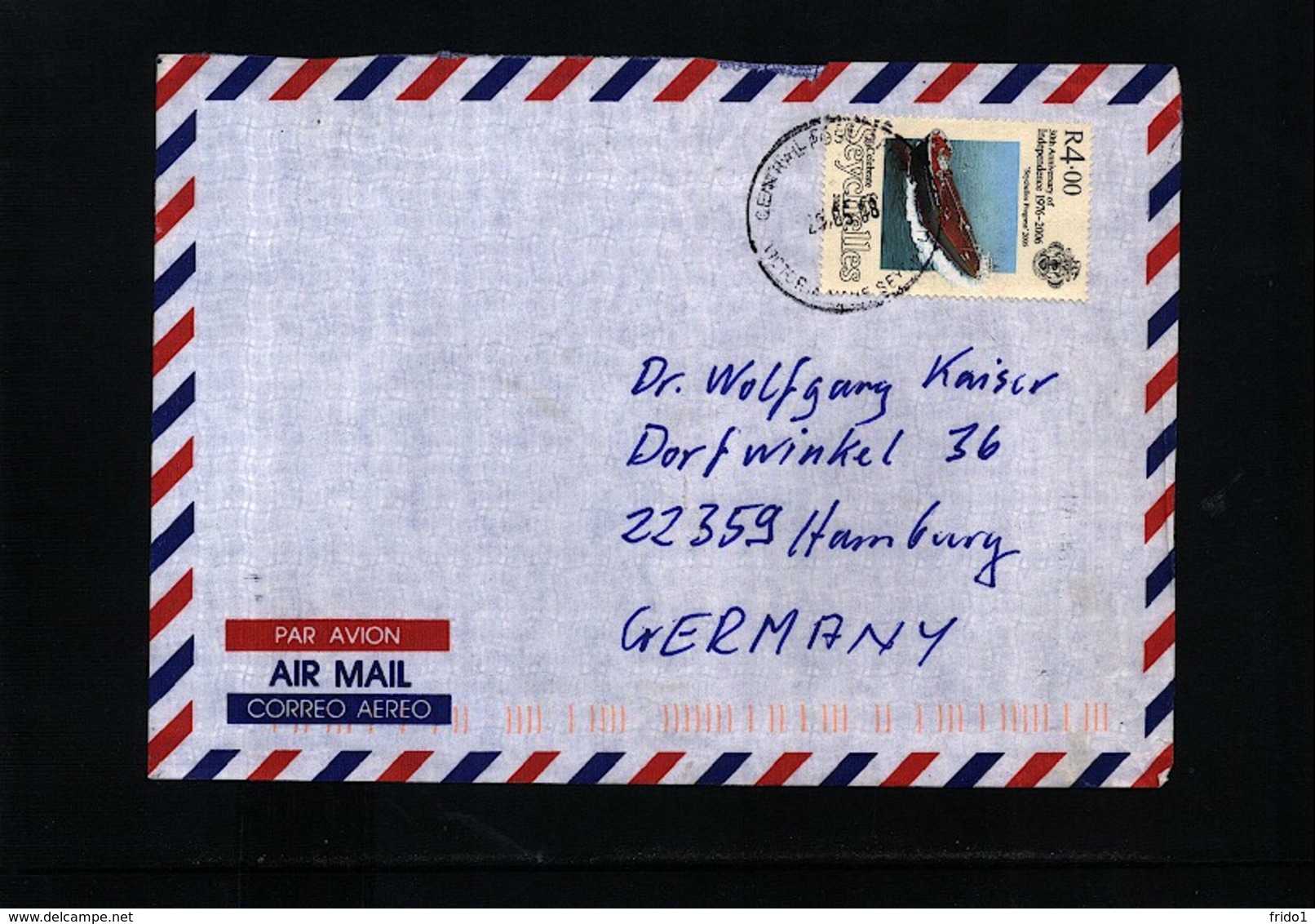 Seychelles 2008 Interesting Airmail Letter - Seychelles (1976-...)