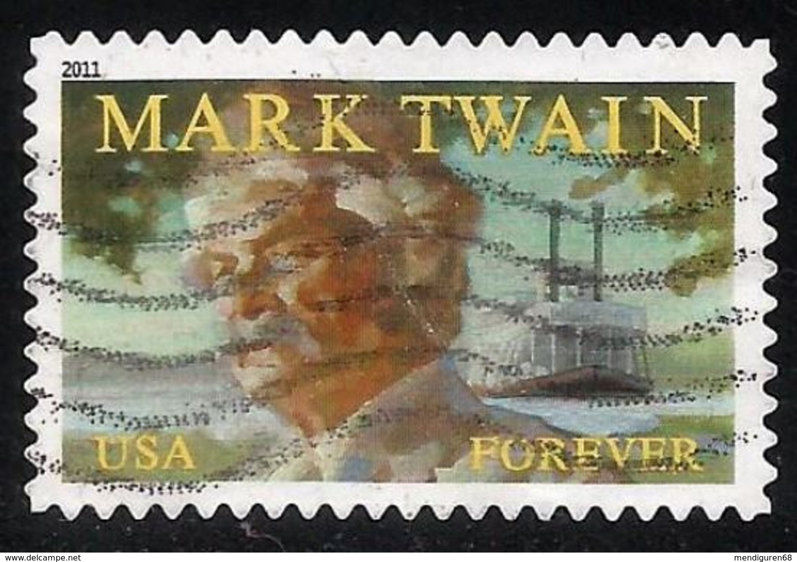 VERINIGTE STAATEN ETATS UNIS USA 2011 MARK TWAIN F USED SC 4545 MI 4719 YT 4379 SG 5141 - Oblitérés