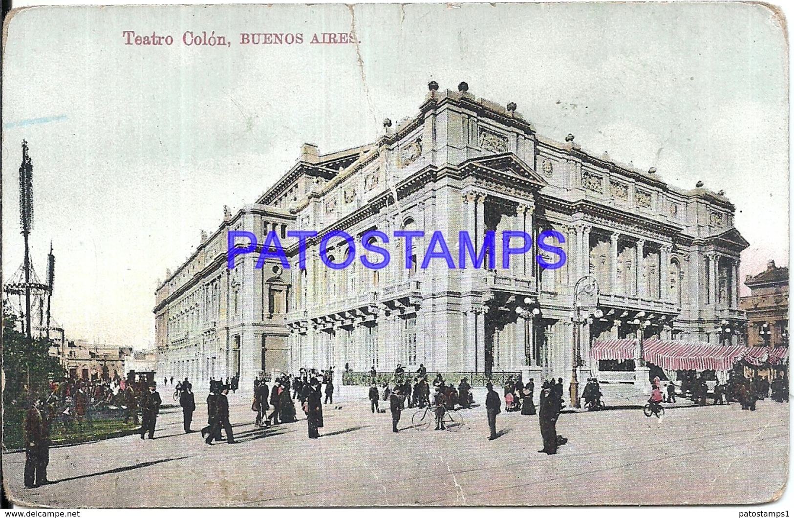 106292 ARGENTINA BUENOS AIRES TEATO COLON BREAK POSTAL POSTCARD - Argentine