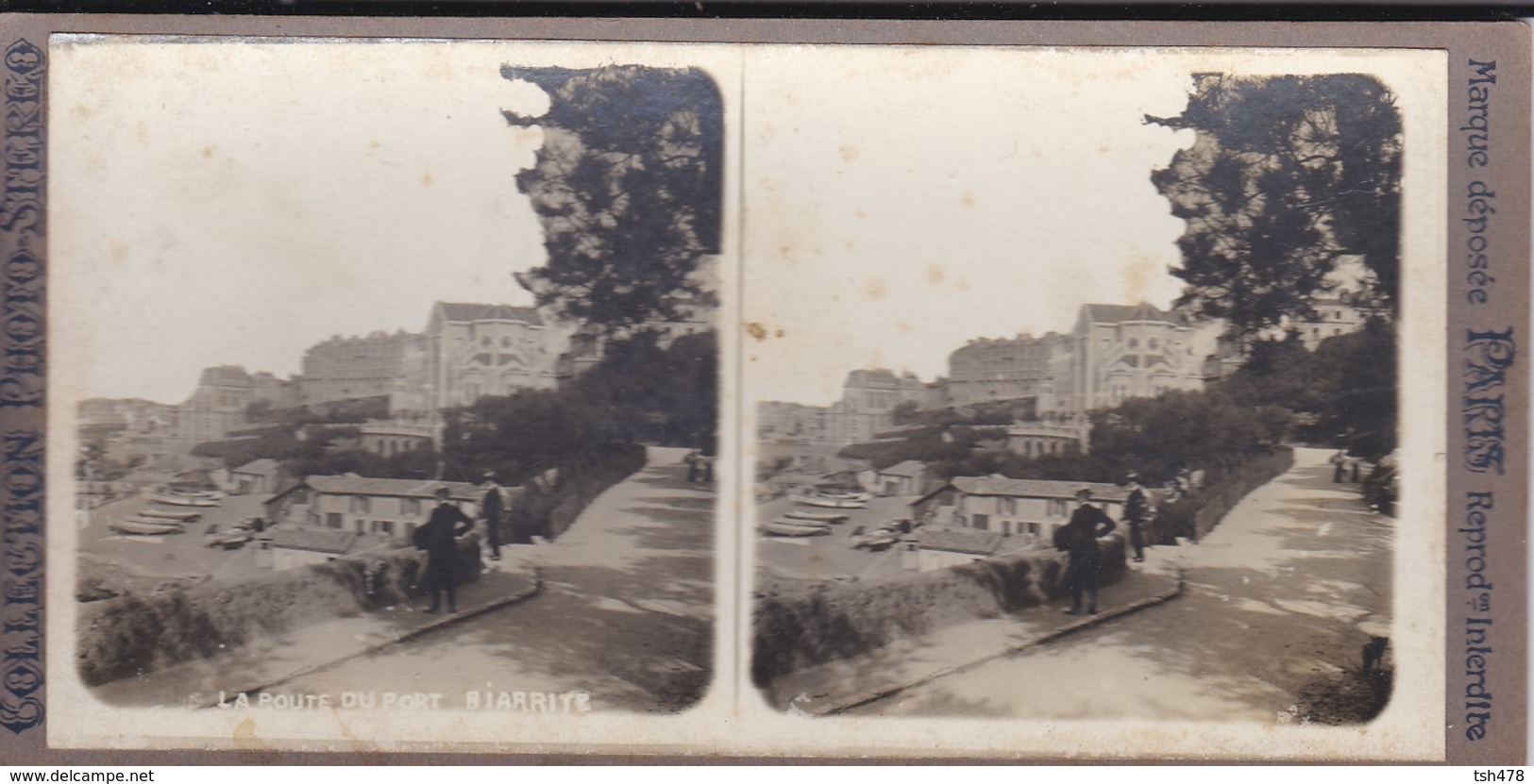 64----BIARRITZ---la Route Du Port--voir Scan - Stereo-Photographie