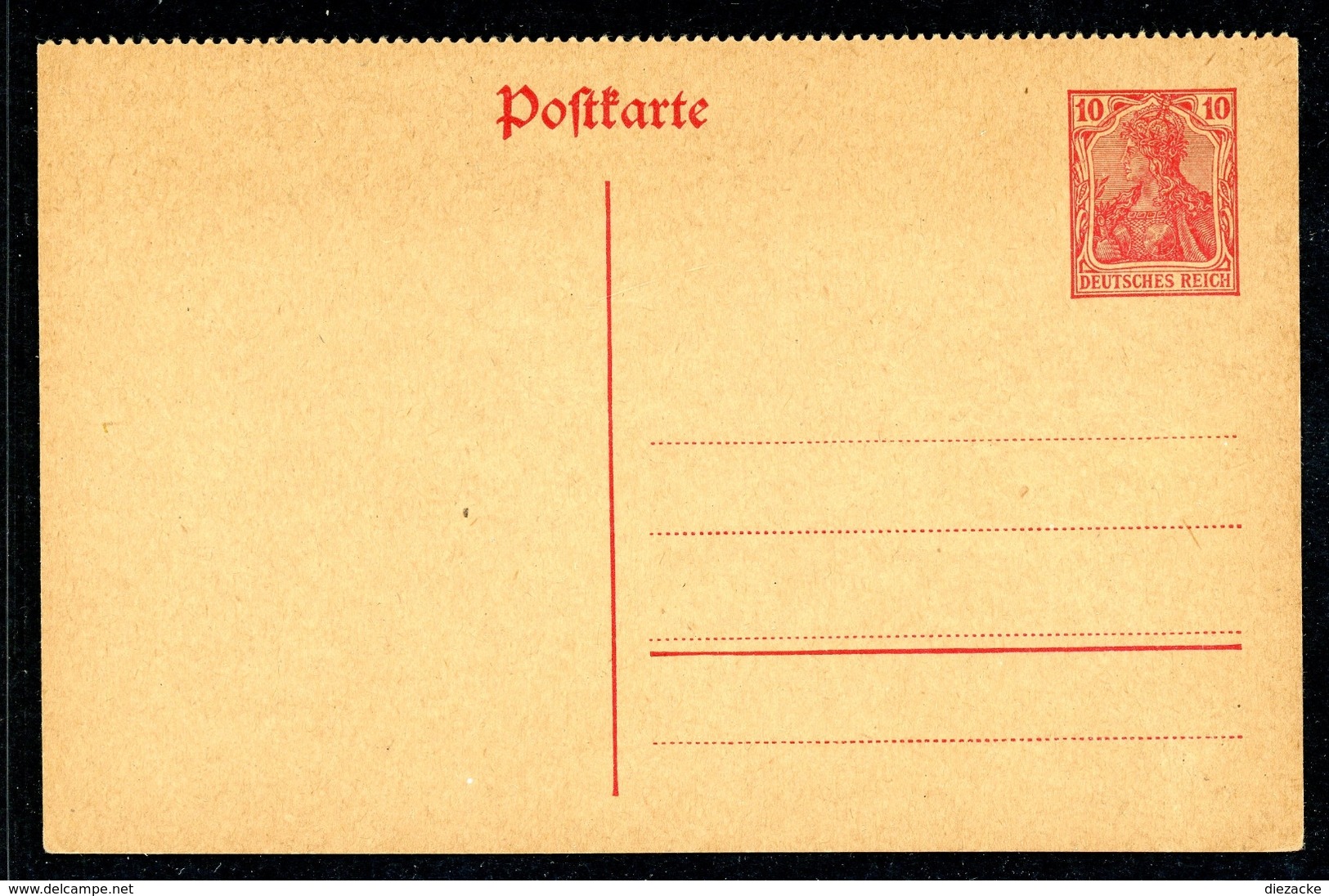 Deutsches Reich Ganzsachen Postkarte MiNr. P 107 II Ungebraucht (GS290 - Sonstige & Ohne Zuordnung