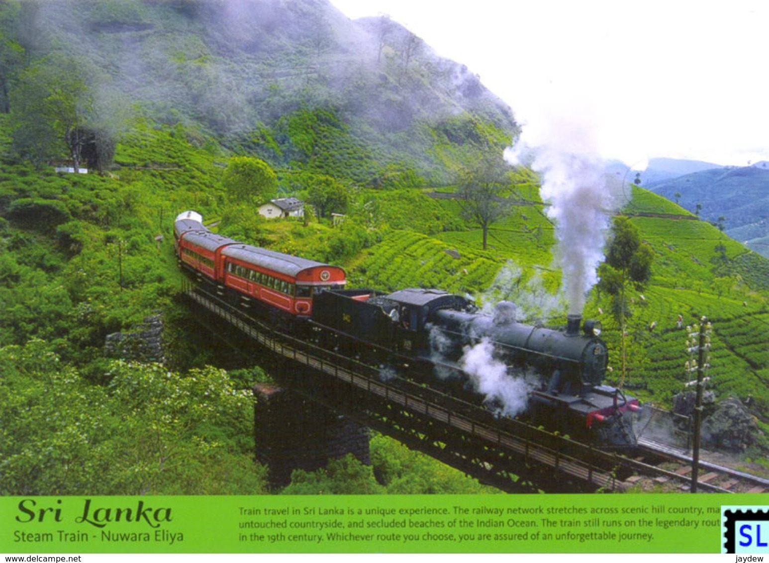 Sri Lanka Postcards, Steam Train, Nuwaraeliya, Tea, Trains, Postcrossing - Sri Lanka (Ceylon)