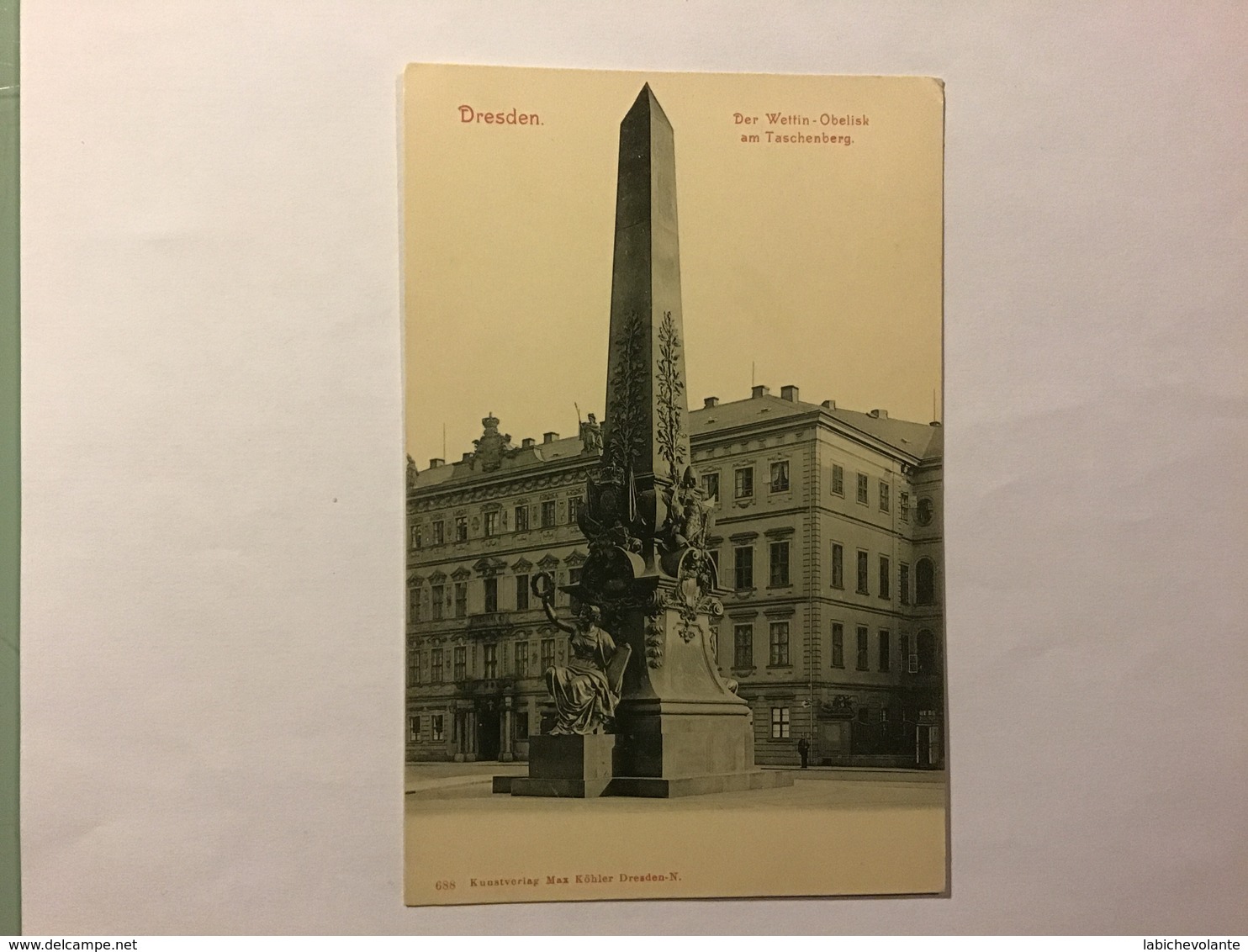 DRESDEN - Der Wettin-Obelisk Am Taschenberg. - Dresden