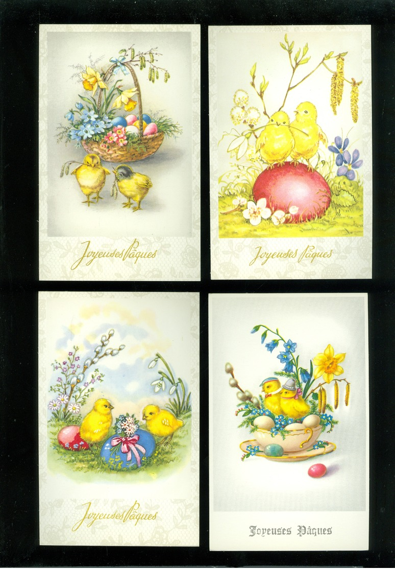 Beau lot de 60 cartes postales de fantaisie  Pâques   Mooi lot 60 postkaarten van fantasie  Pasen -  60 scans