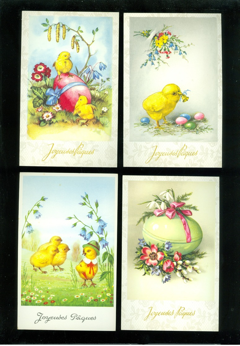 Beau lot de 60 cartes postales de fantaisie  Pâques   Mooi lot 60 postkaarten van fantasie  Pasen -  60 scans