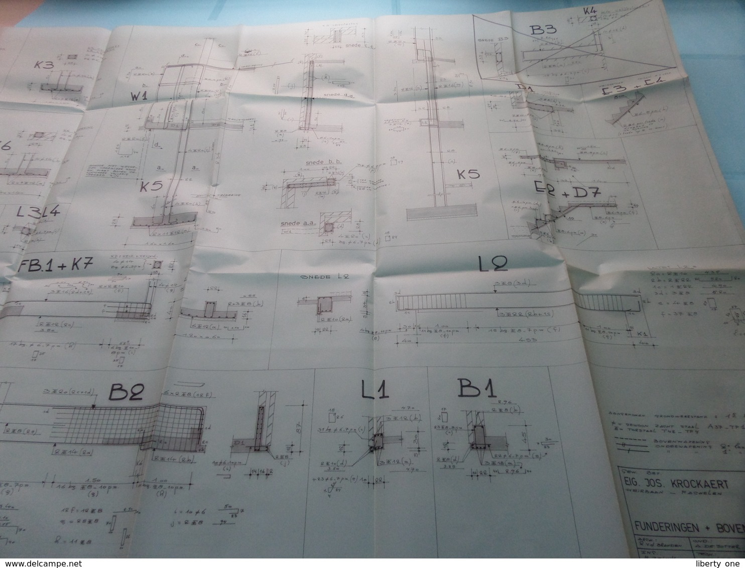 MACHELEN HEIRBAAN > Plan 1 + 2 + 3 ( Zie/voir Photo > Arch. Van Den Branden ) Schaal 2 En 5 Cm.p.m. > Anno 1974 ! - Arquitectura