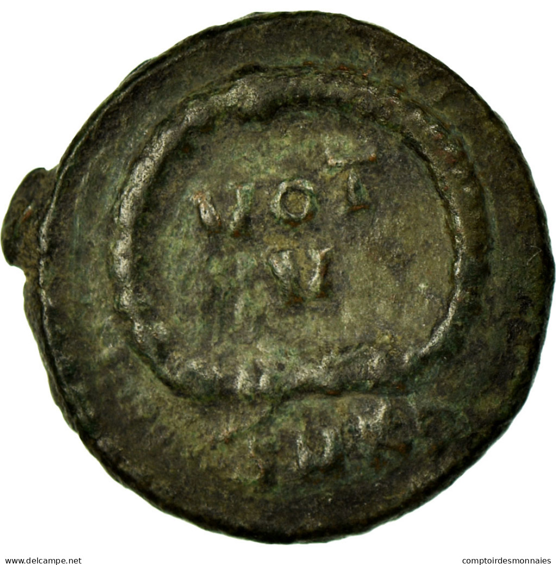 Monnaie, Arcadius, Follis, 378-383, Cyzique, TTB, Bronze, RIC:20d - La Fin De L'Empire (363-476)