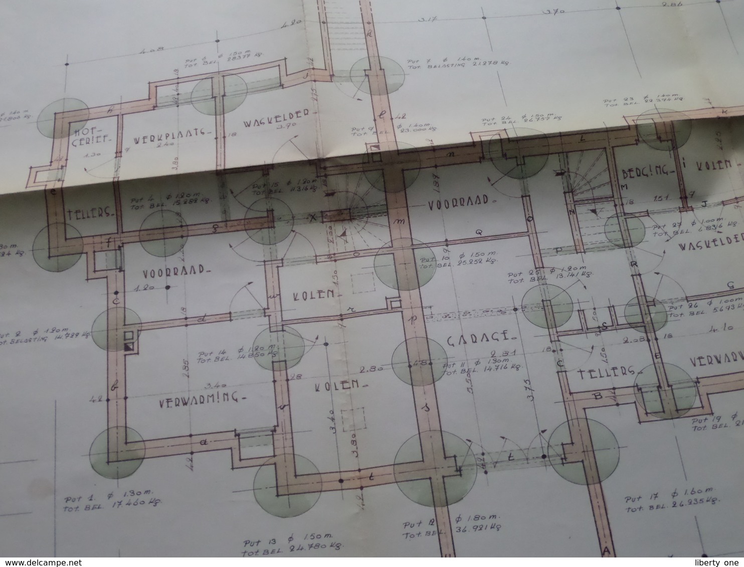 STEENOKKERZEEL Prooststraat > Plattegrond ( Zie/voir Photo ) Anno 1957 ! - Architettura