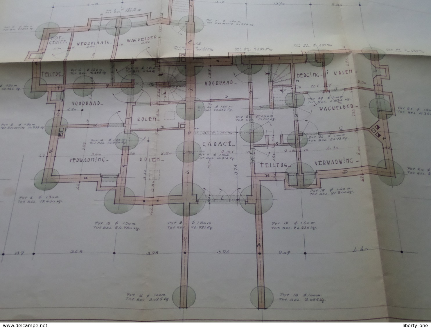 STEENOKKERZEEL Prooststraat > Plattegrond ( Zie/voir Photo ) Anno 1957 ! - Architecture