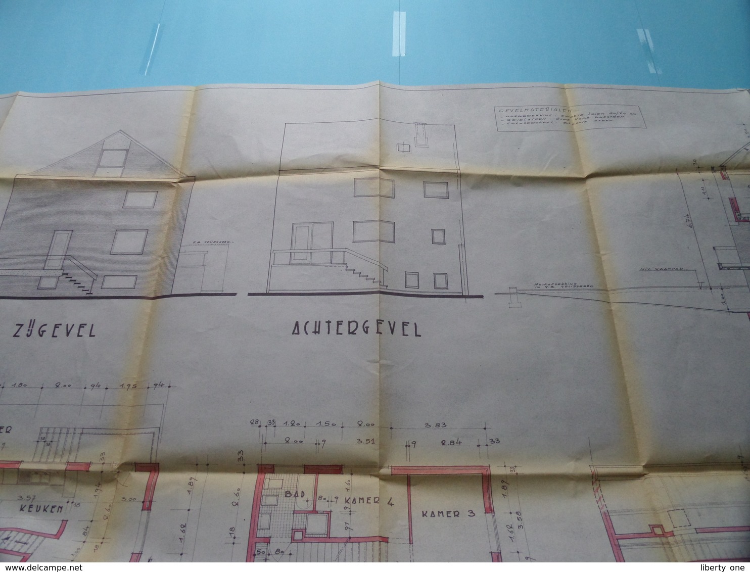 MACHELEN BOSWEG nr. 15 > WOONHUIS Plan nr. 1 ( Zie/voir Photo > Arch. Van den Branden ) Anno 1967 !