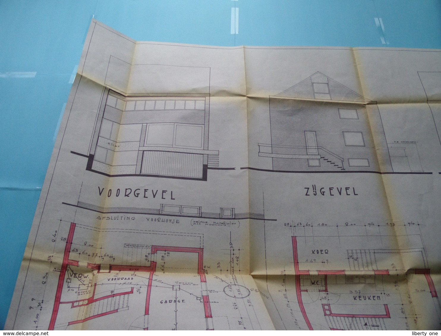 MACHELEN BOSWEG nr. 15 > WOONHUIS Plan nr. 1 ( Zie/voir Photo > Arch. Van den Branden ) Anno 1967 !