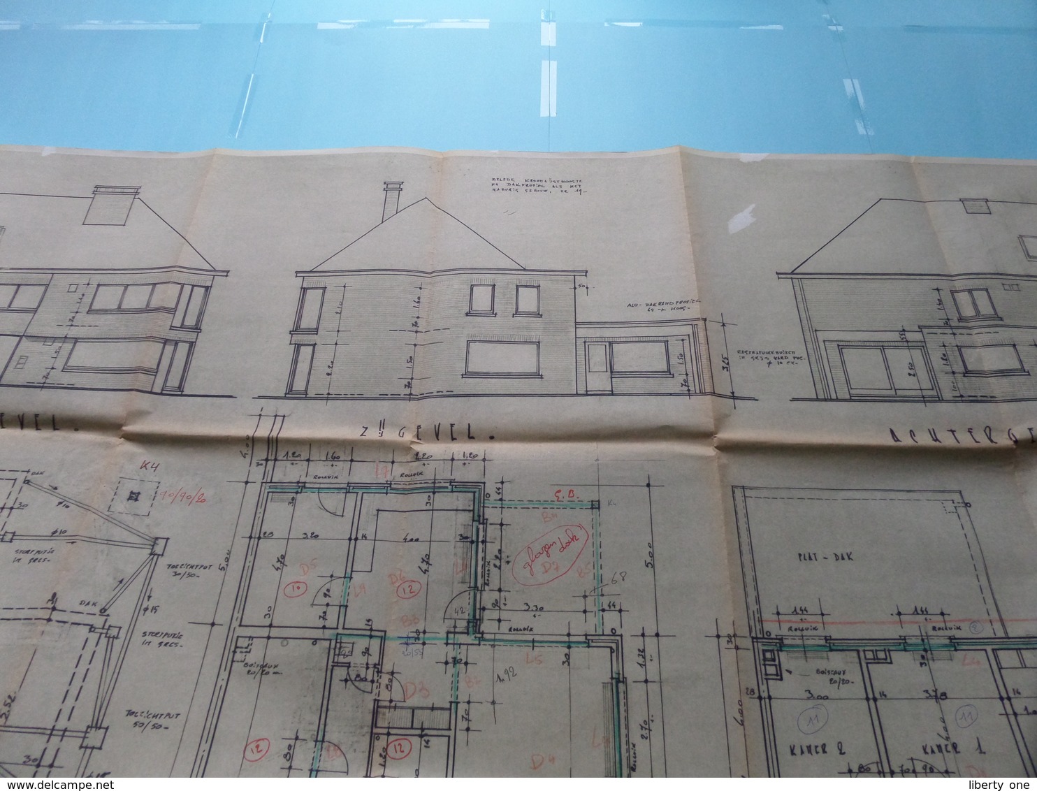 STEENOKKERZEEL HAMDREEF () Plan 4 x ( Zie foto's > Arch. Van den Branden ) Anno 1978 & 79 !