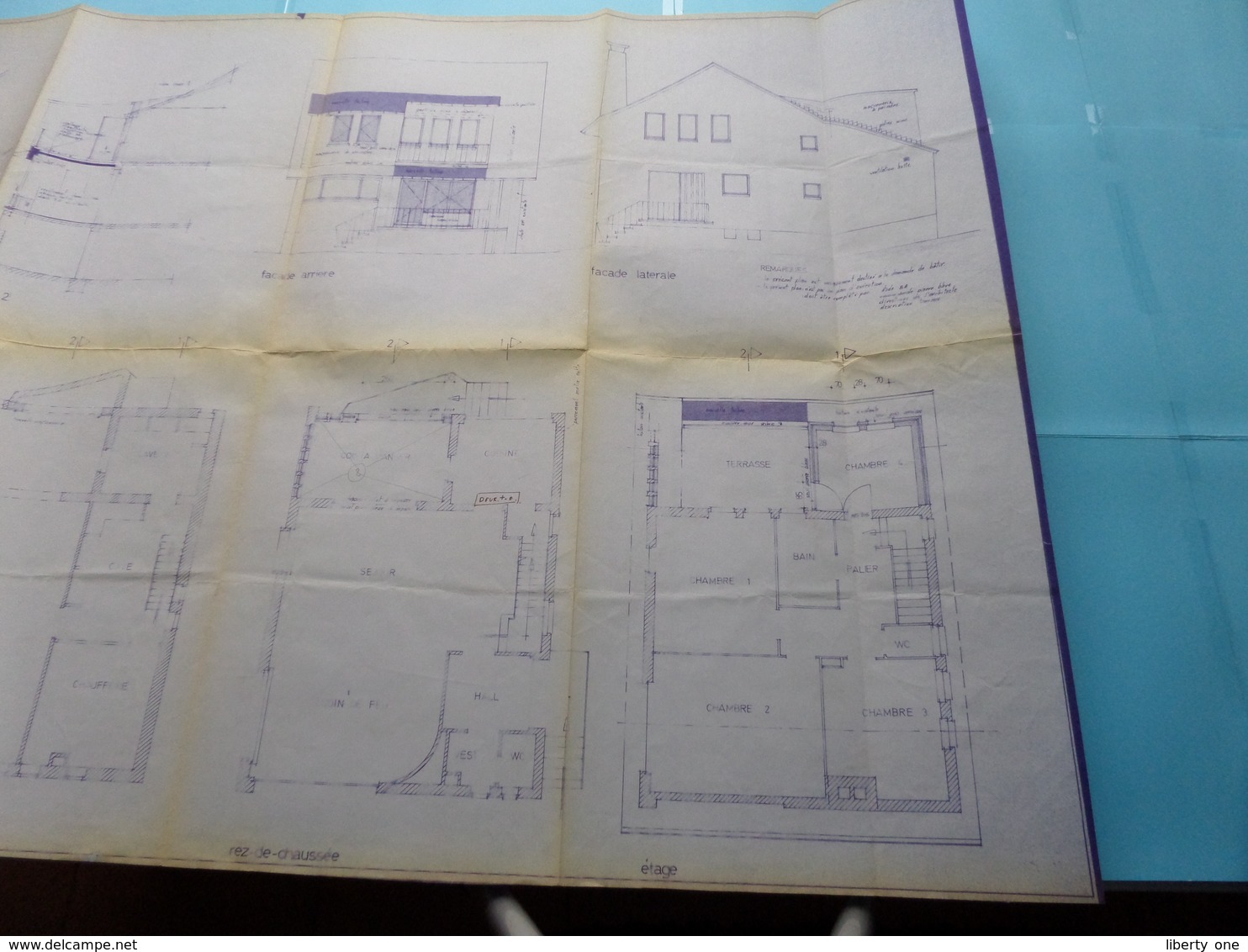 KRAAINEM Drève Des Mésanges 2 > Plan + Docu  ( Zie Foto's > Arch. G Bossuyt - W. Buelens ) Anno 1973 ! - Architectuur