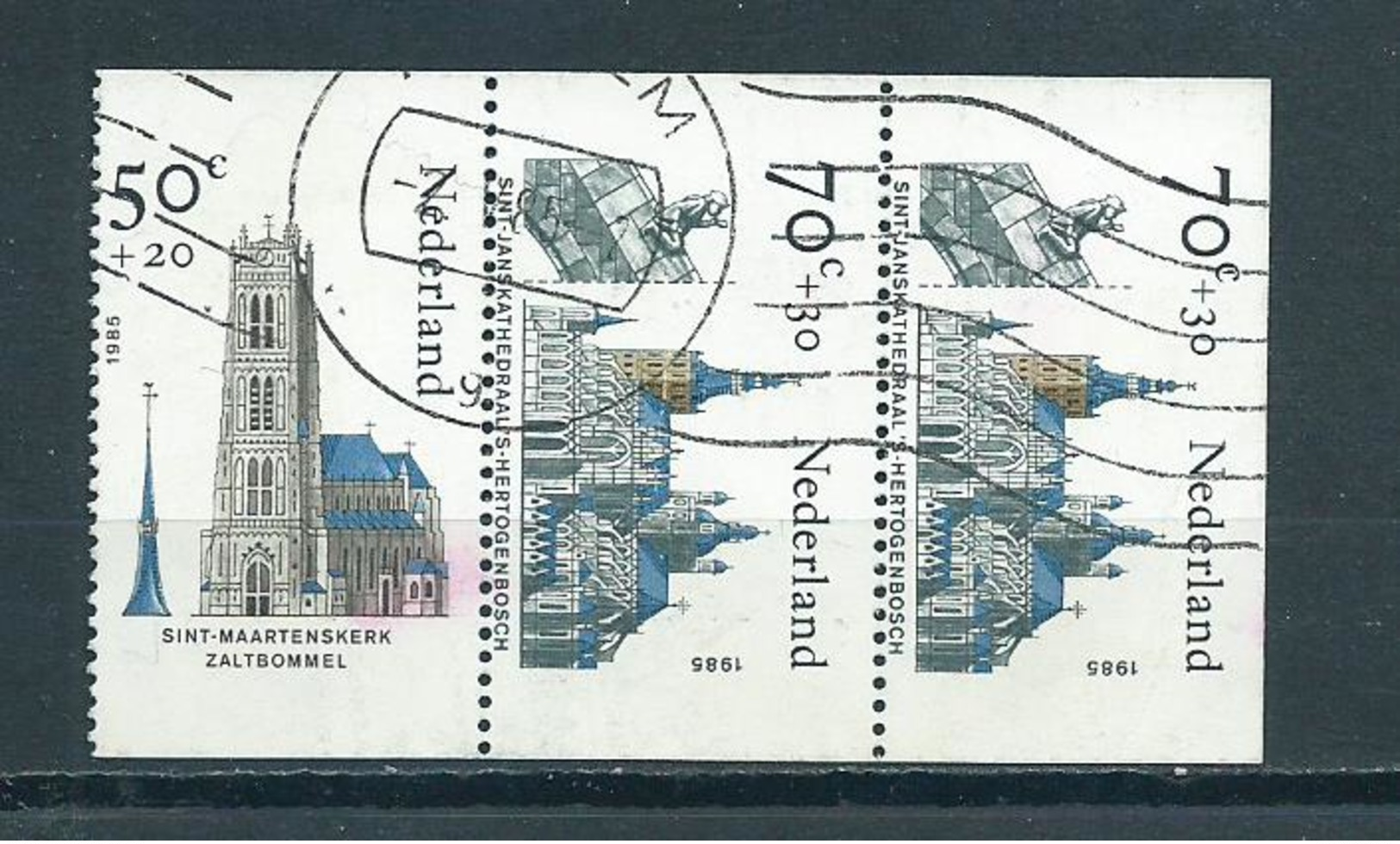 1985 Netherlands Complete Set Churches Coil Stamps,ongetand Used/gebruikt/oblitere - Gebruikt