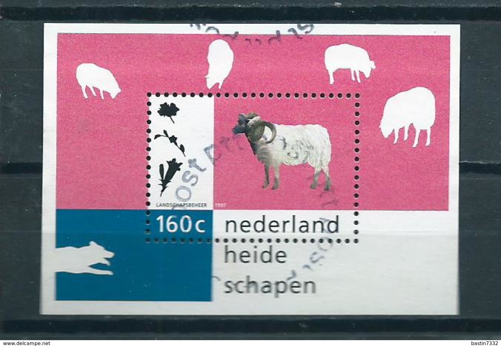 1997 Netherlands Complete M/Sheet Heideschapen Used/gebruikt/oblitere - Blokken