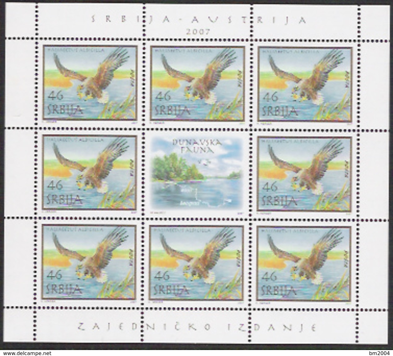 2007 Serbien Srbija Mi. 215 ** MNH  Seeadler (Haliaeetus Albicilla) - Serbia