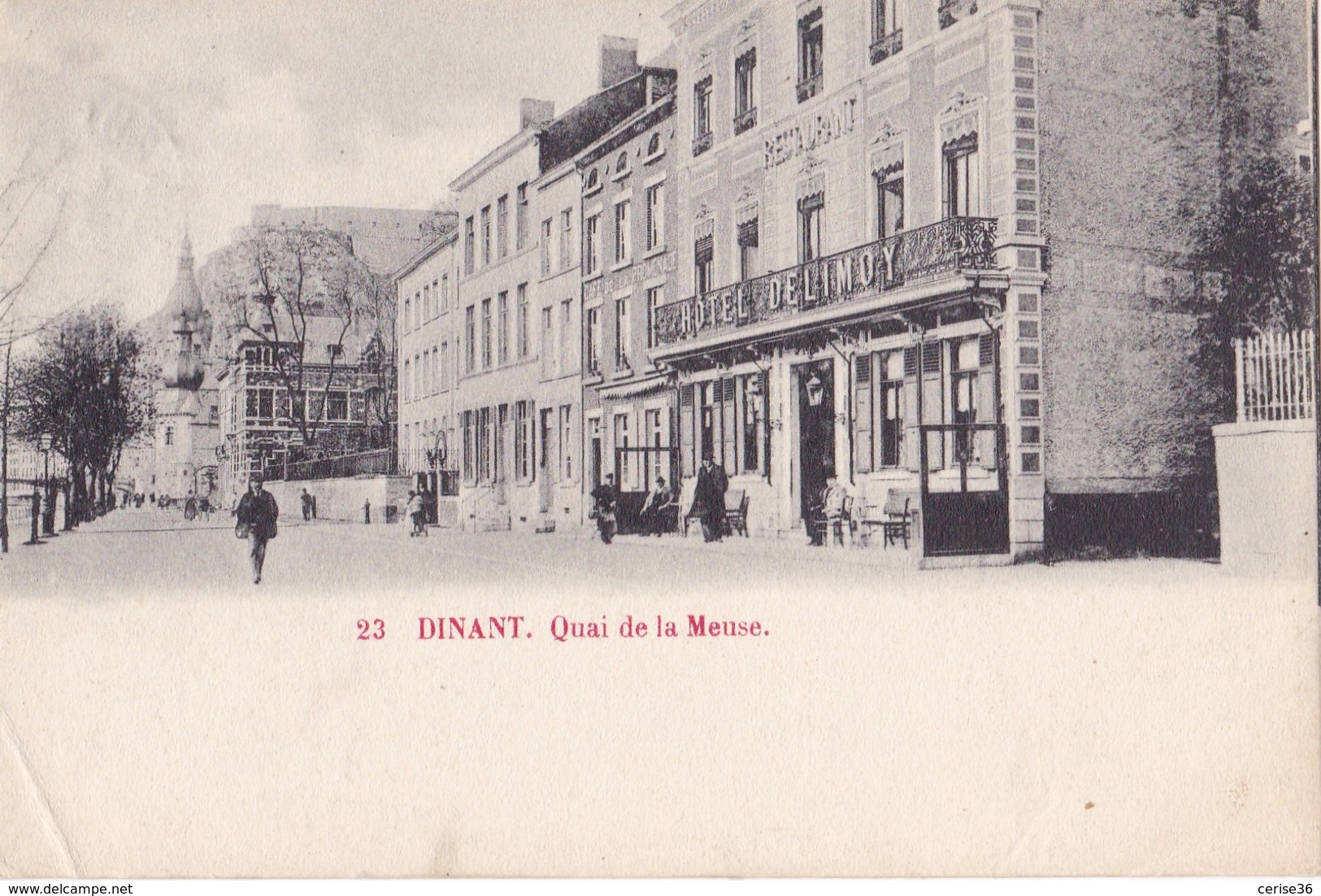 Dinant Quai De La Meuse Circulée En 1902 - Dinant