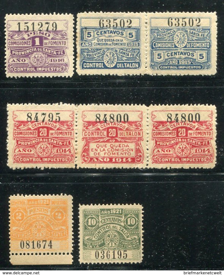 Stempel-/Gebuehrenmarken / Lot Mit 8 Werten ** (5/462) - Lots & Kiloware (max. 999 Stück)