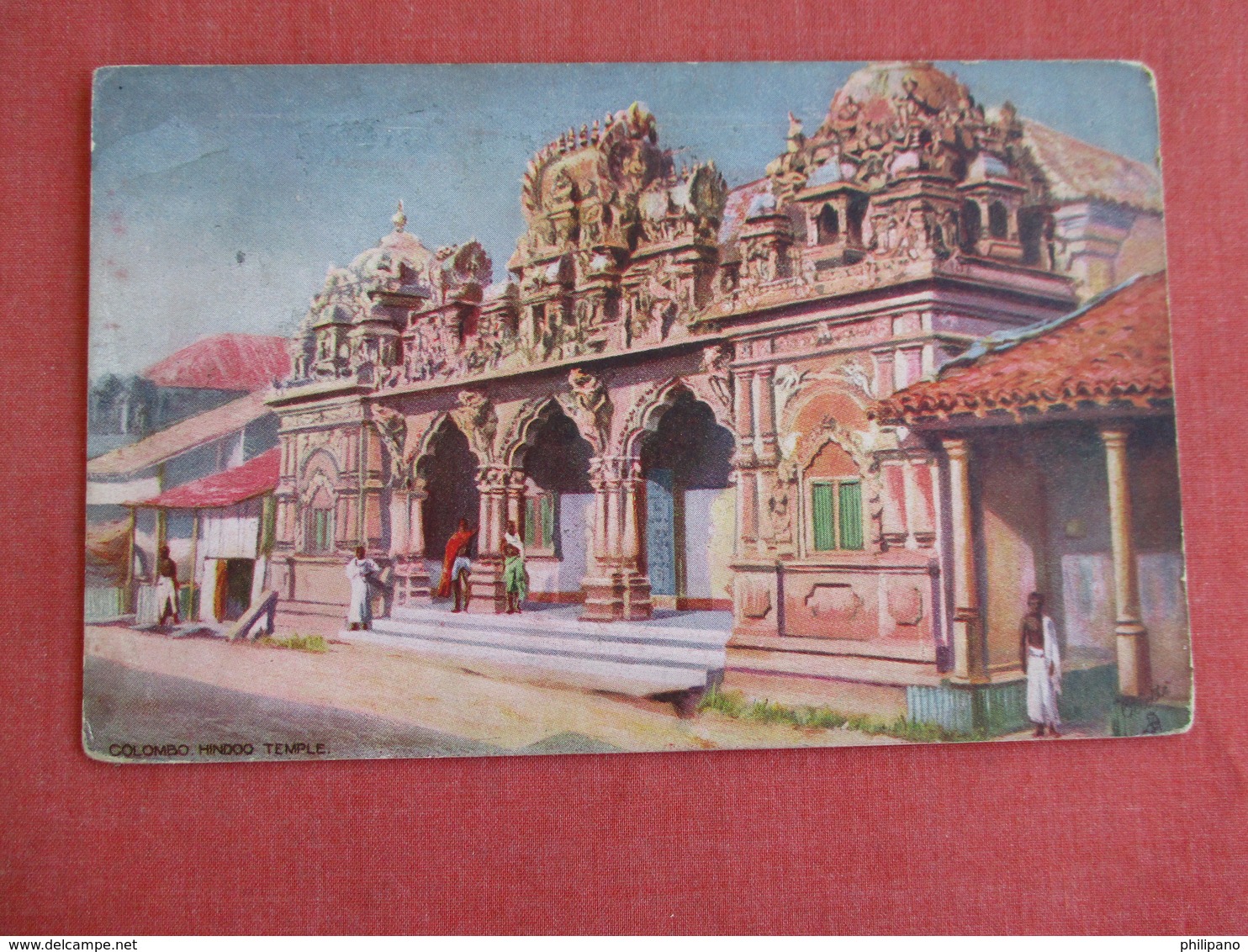 Sri Lanka (Ceylon) Colombo Hindoo Temple  Tuck Series Age Staining  Ref 3130 - Sri Lanka (Ceylon)