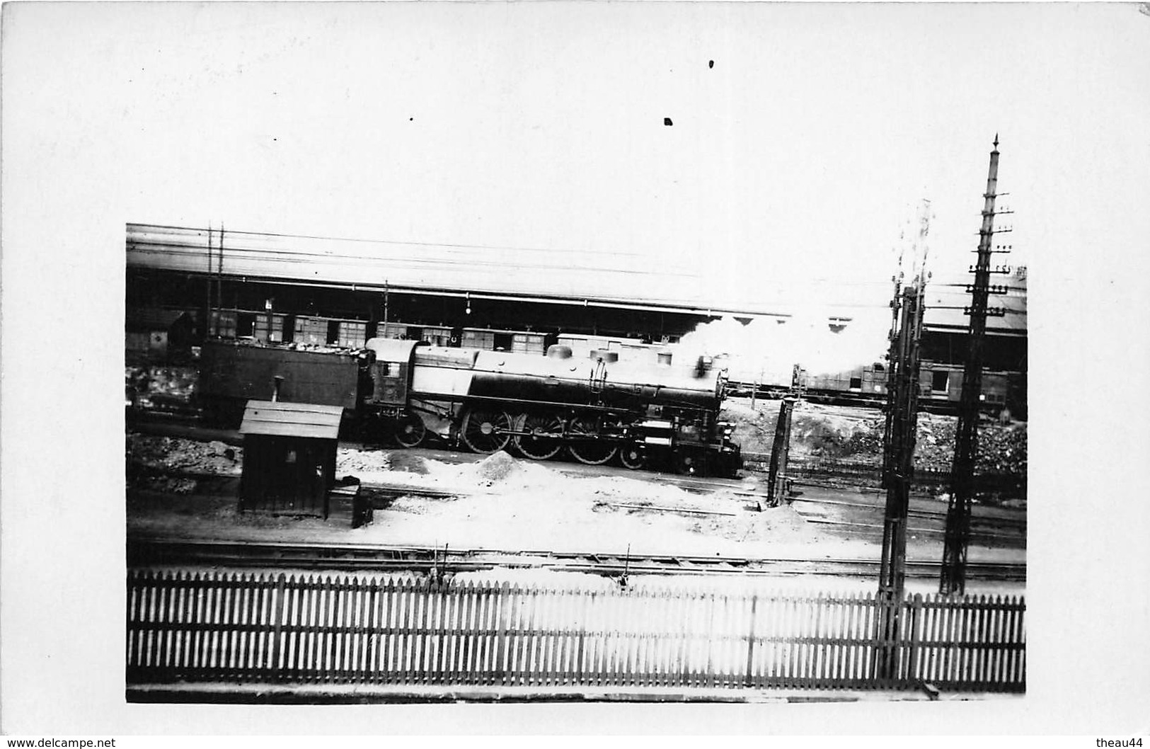 ¤¤  -   Carte-Photo D'une Locomotive En Gare  -  Train , Chemin De Fer    -  ¤¤ - Trains