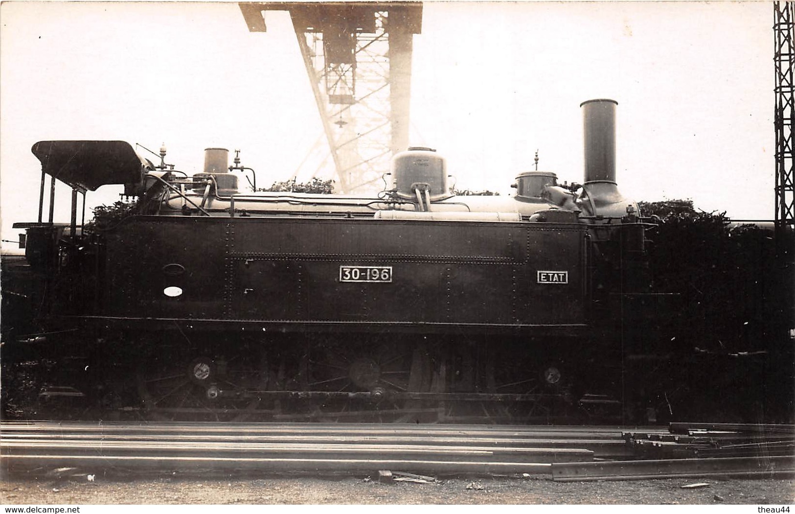 ¤¤  -   Carte-Photo D'une Locomotive En Gare Du Réseau Etat   -  Chemin De Fer    -  ¤¤ - Eisenbahnen