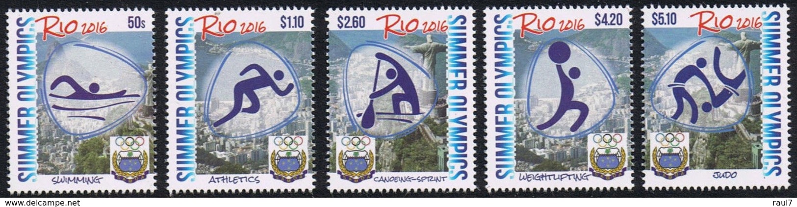 Samoa 2016 - Rio 2016, Sports Divers - 5 Val Neufs // Mnh - Eté 2016: Rio De Janeiro