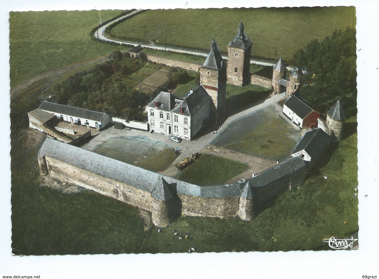 Sombreffe Vue Aérienne Vieux Château - Sombreffe