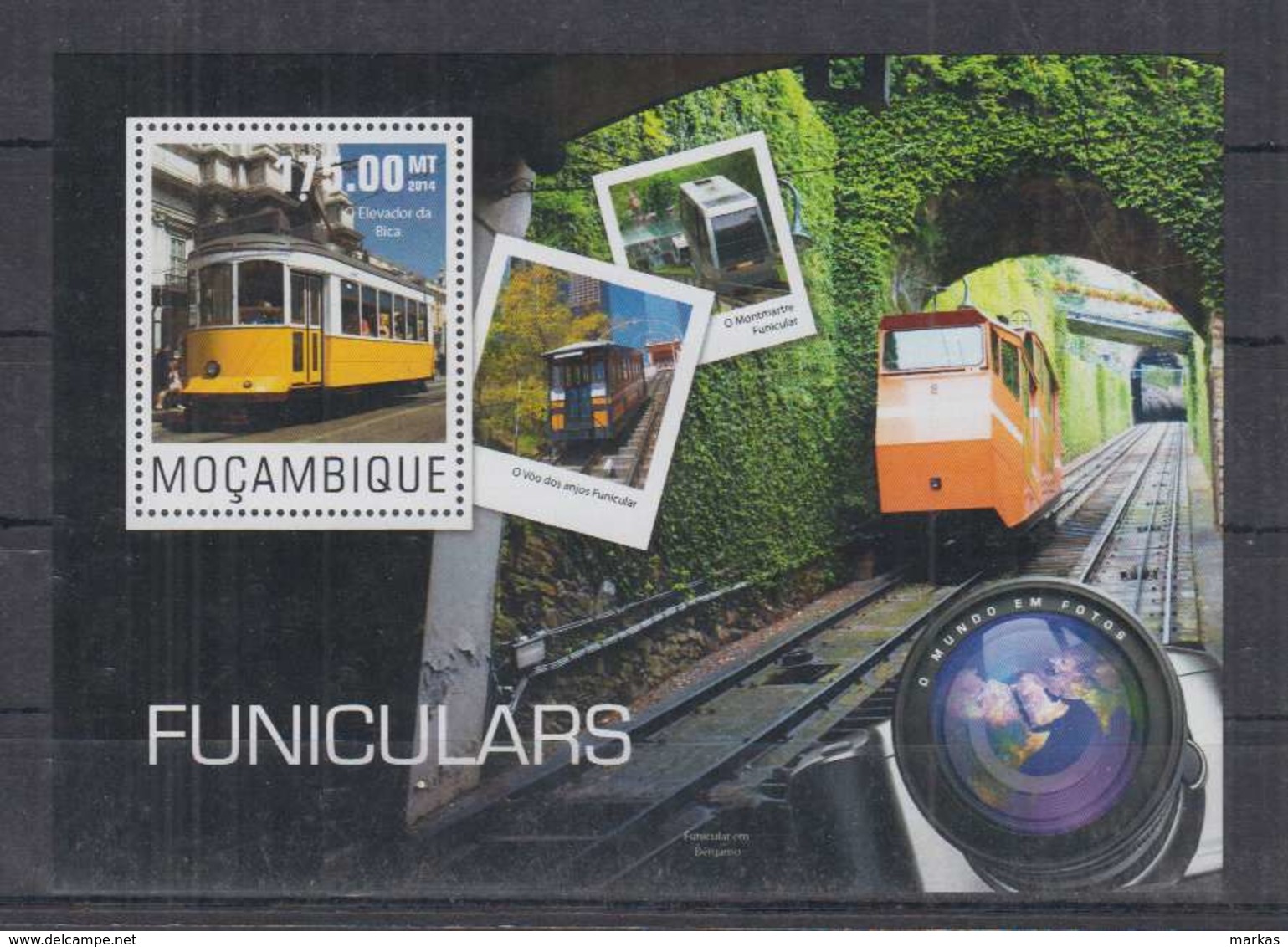 A90. Mozambique - MNH - 2014 - Transport - Cable Car - Bl - Autres & Non Classés