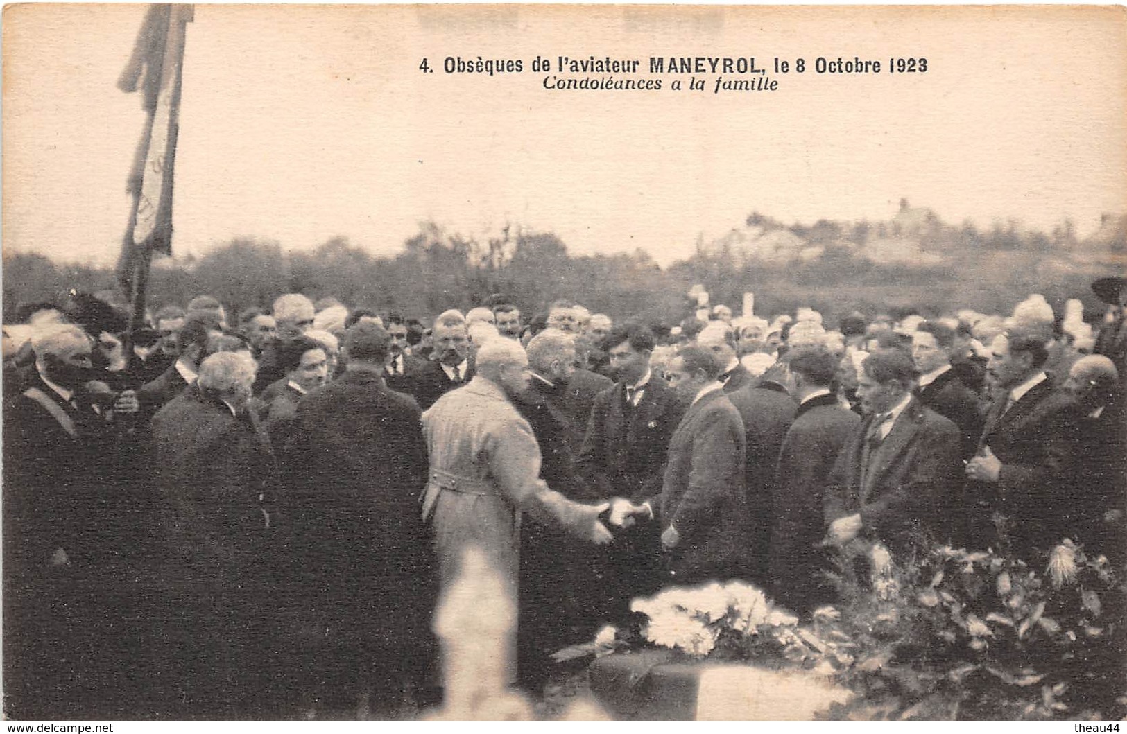 FROSSAY - Obsèque De L'Aviateur MANEYROL En 1923 - Condoléances à La Famille - Aviation , Avion - Frossay