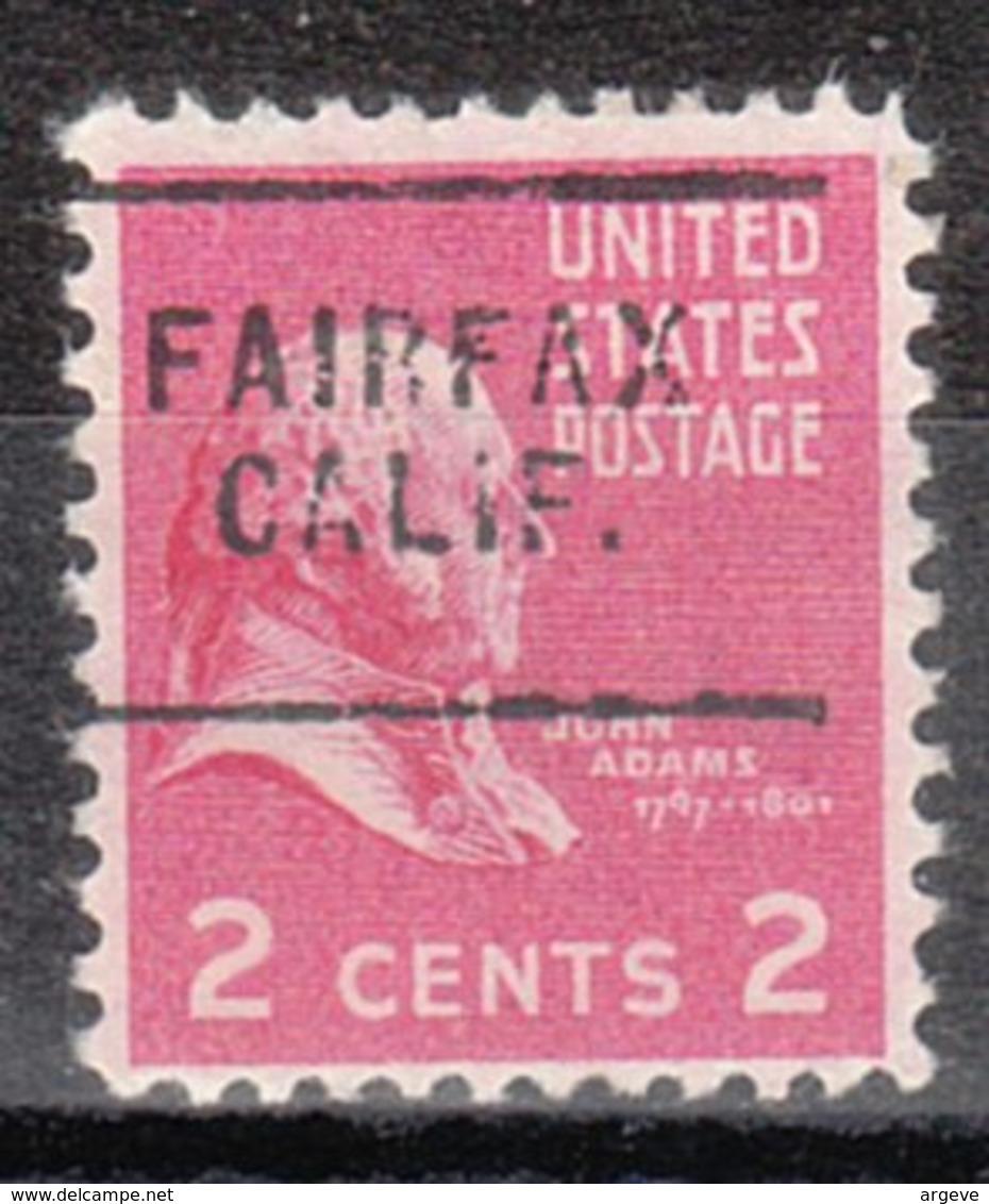 USA Precancel Vorausentwertung Preo, Locals California, Fairfax 703 - Préoblitérés