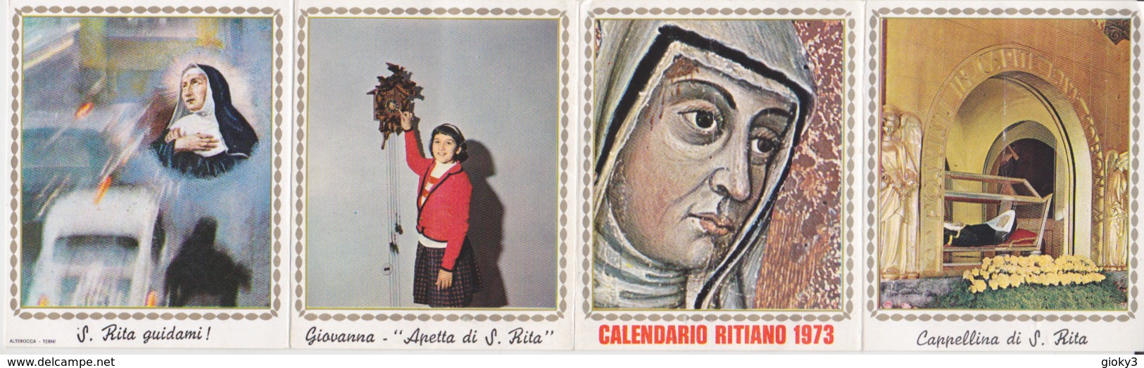 CALENDARIO 1973 SANTA RITA PICCOLO - Petit Format : 1971-80