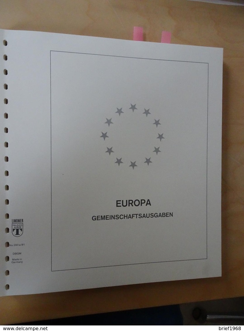 Europa Cept Lindner T Falzlos 1981-1984 Komplett (9728) - Vordruckblätter