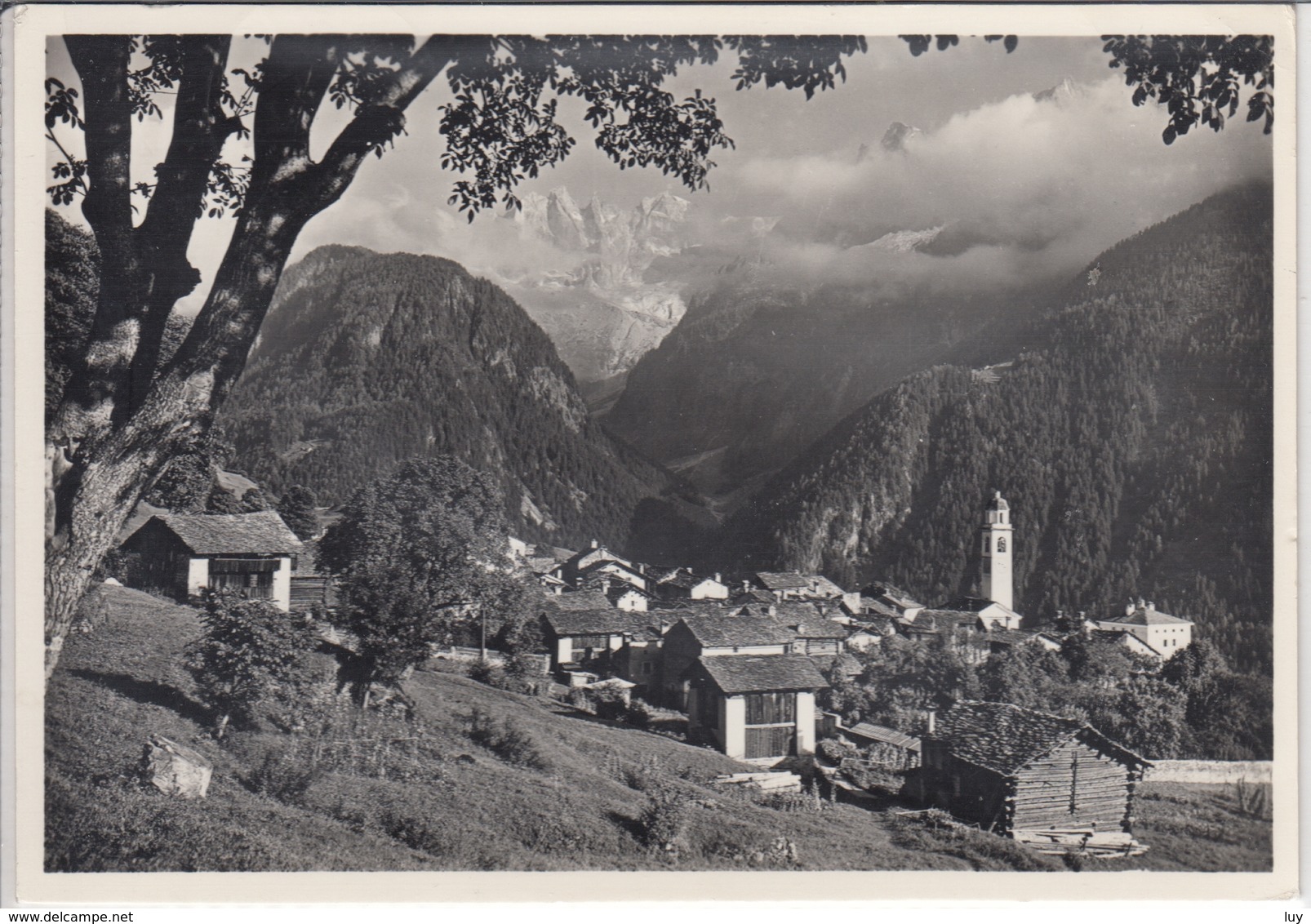 SOGLIO GR  Auf Sonniger Terasse , Panorama - Soglio