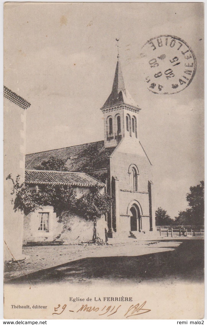 CARTE POSTALE   Eglise De LA FERRIERE 79 - Other & Unclassified