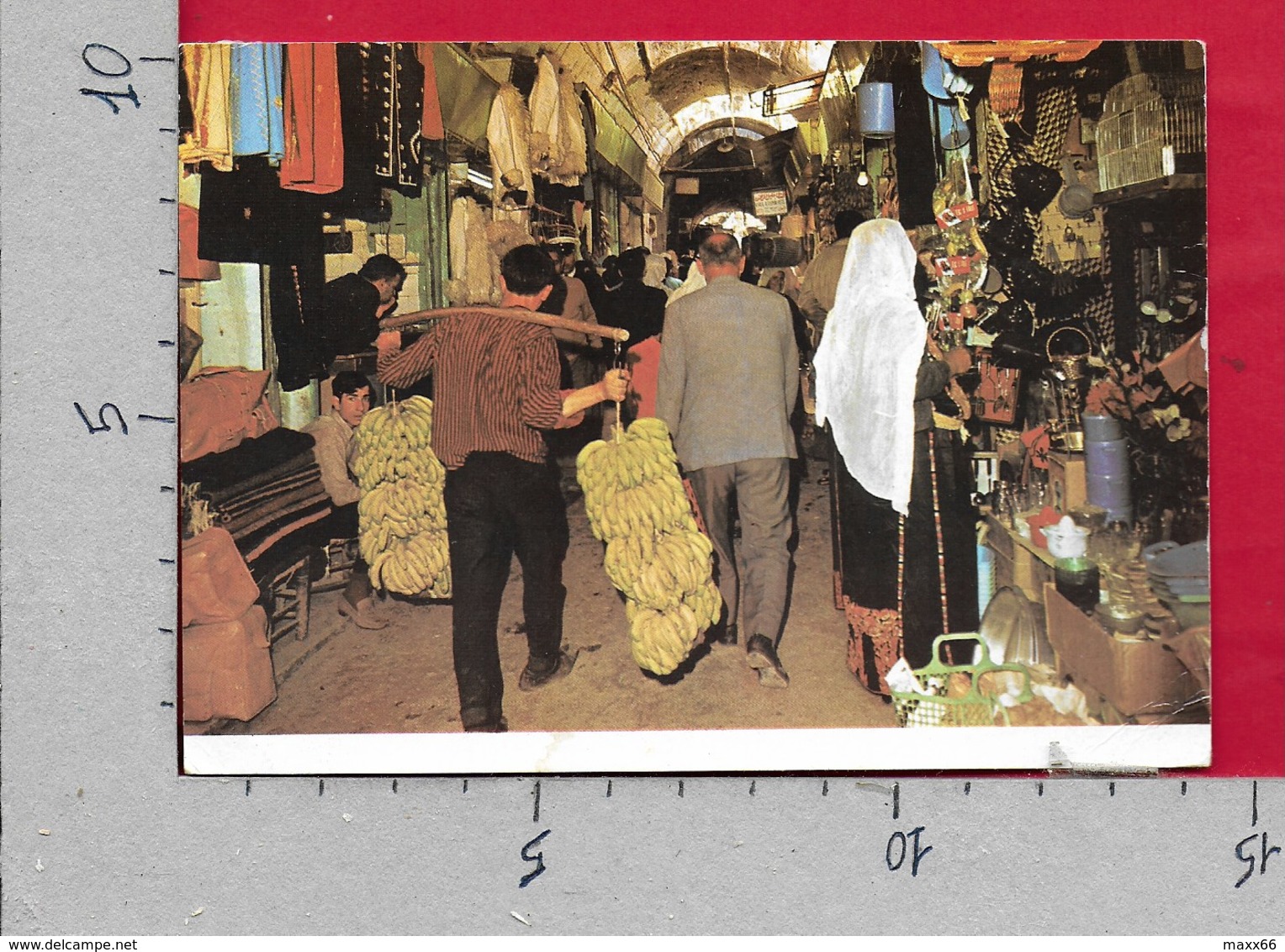 CARTOLINA VG ISRAELE - JERUSALEM - Bazaar - 10 X 15 - ANN. 1999 - Israele