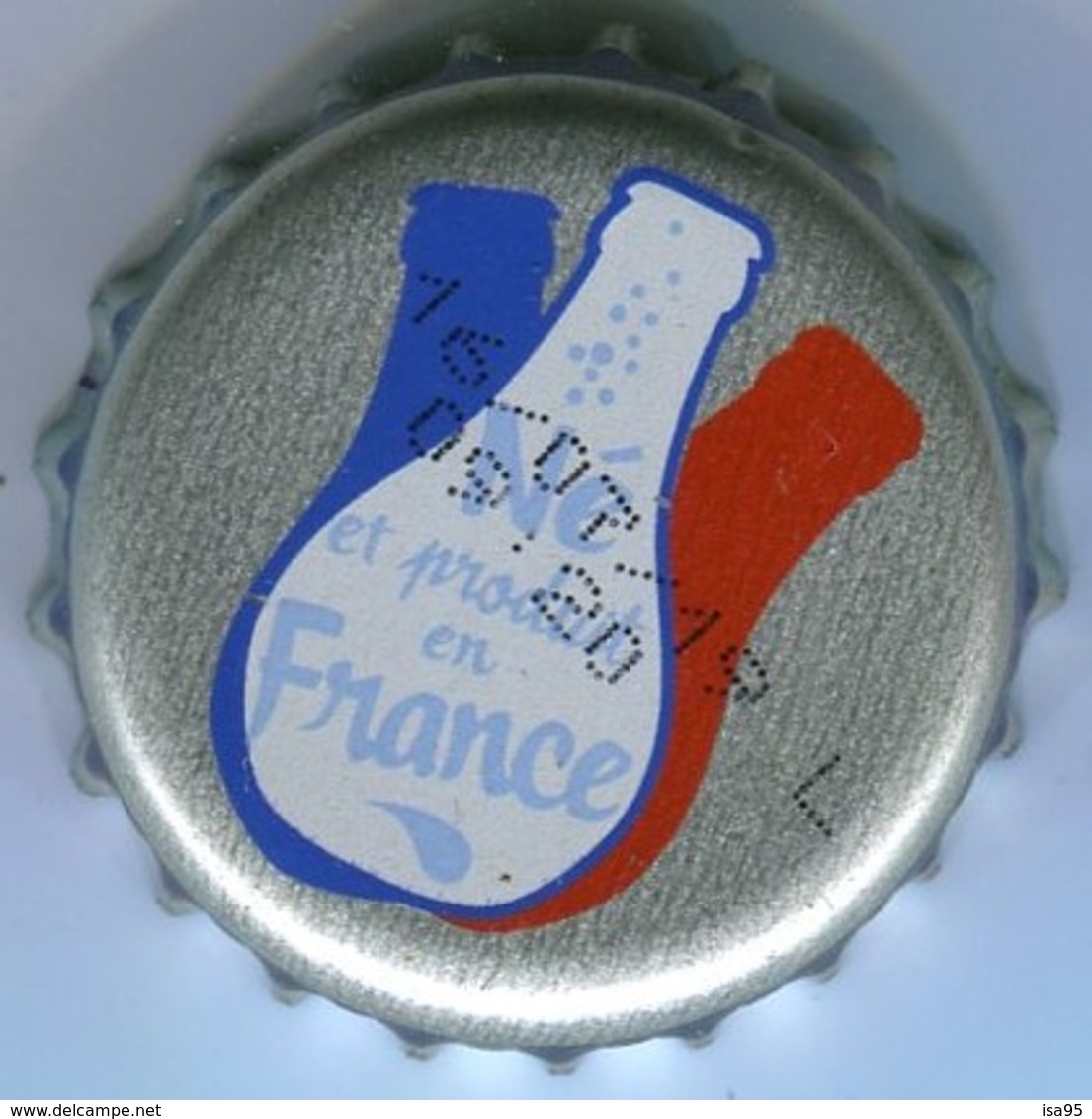 CAPSULE-ORANGINA-NE ET PRODUIT EN FRANCE Fond Argent - Soda