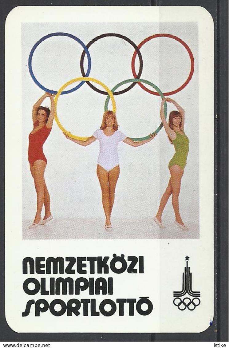 Hungary,  Olympic (Moscow) Lottery Ad,  1979. - Petit Format : 1971-80