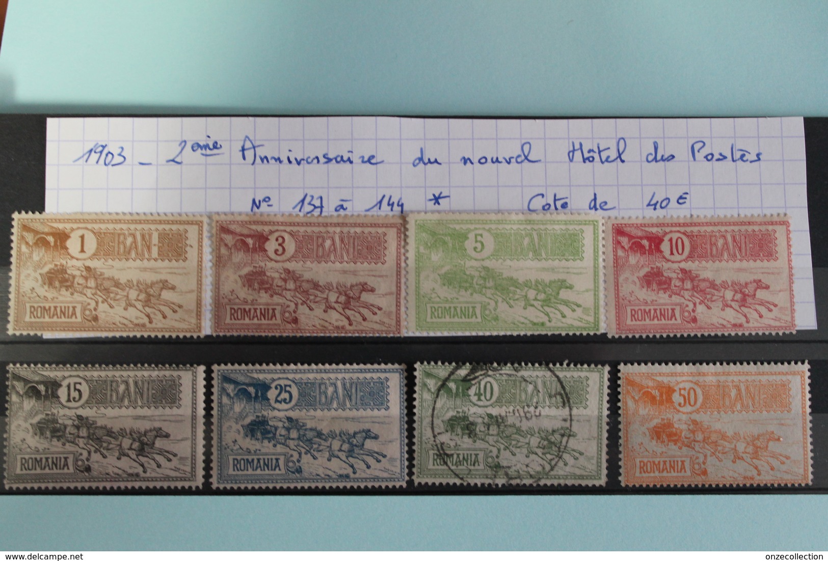 1903     -   N°  137   à   144 *    2ème  ANNIVERSAIRE  DE  L  '  HÔTEL  DES  POSTES        COTE   :   40€ - Nuovi