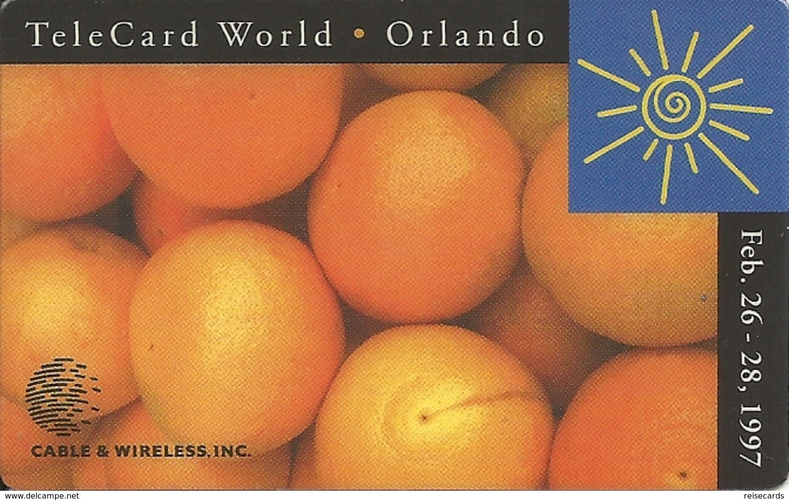 USA: Cable & Wireless - TeleCard World '97 Exposition Orlando - Autres & Non Classés